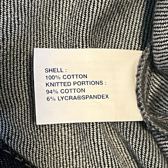 Vintage Y2K Gap Full Zip Denim Jean Jacket Ribbed Collar Women's Medium - Picture 9 of 9